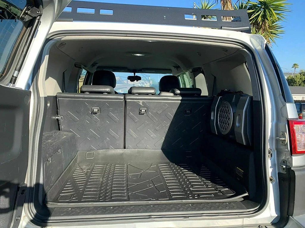 Laser Non-Slip Trunk EACCESSORIES Raised for Design – Weather-Resistant Trunk Cruiser Mat Cargo for – to Liner Trunk Toyota – Mats 2007-2014 Cars Car Pre-Cut with – FJ Rubber – Lip Install Easy Mat EA