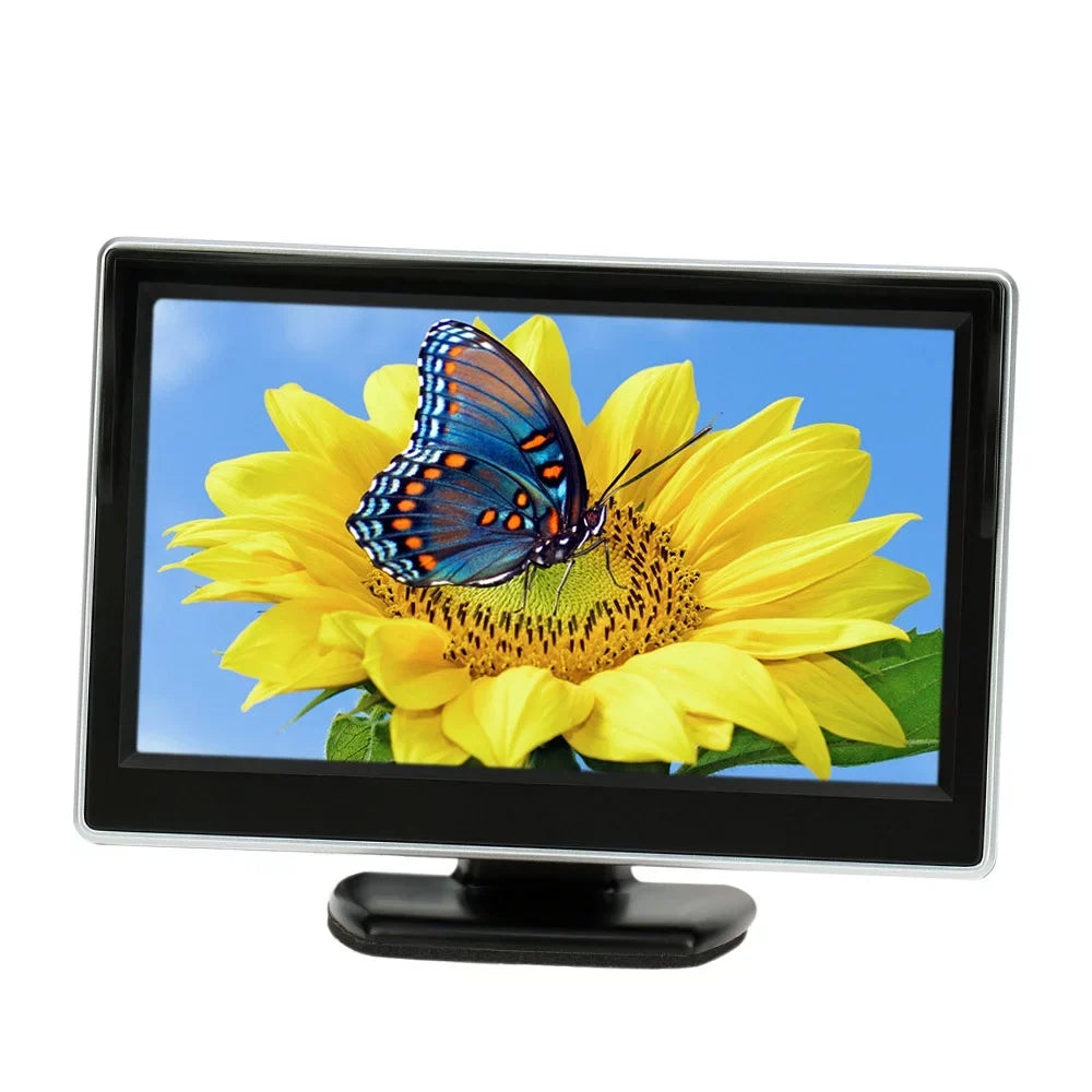 Camera, Ideal Parking Clear and Inch 5 Monitor Installation, Rear Image, Tomshoo Backup LCD for TFT System View Easy Display Reverse Cars Trucks Car +