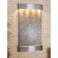 Falls Steel-Green-Featherstone Stainless Round Fountain - Summit Wall