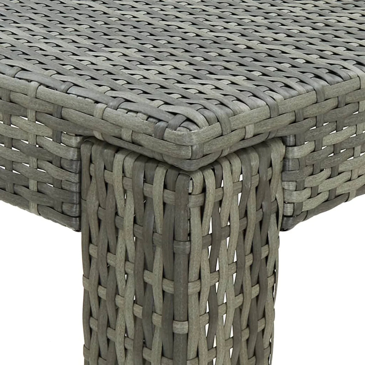 Gray Table Bar Garden Andoer Poly 23.8"x23.8"x43.5" Rattan