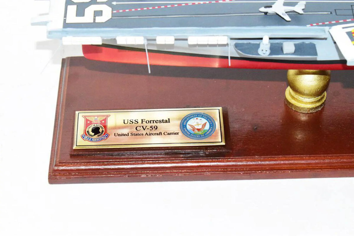 Model,Navy,Scale USS Aircraft CV-59 Class,Mahogany Model,Forrestal Carrier Forrestal