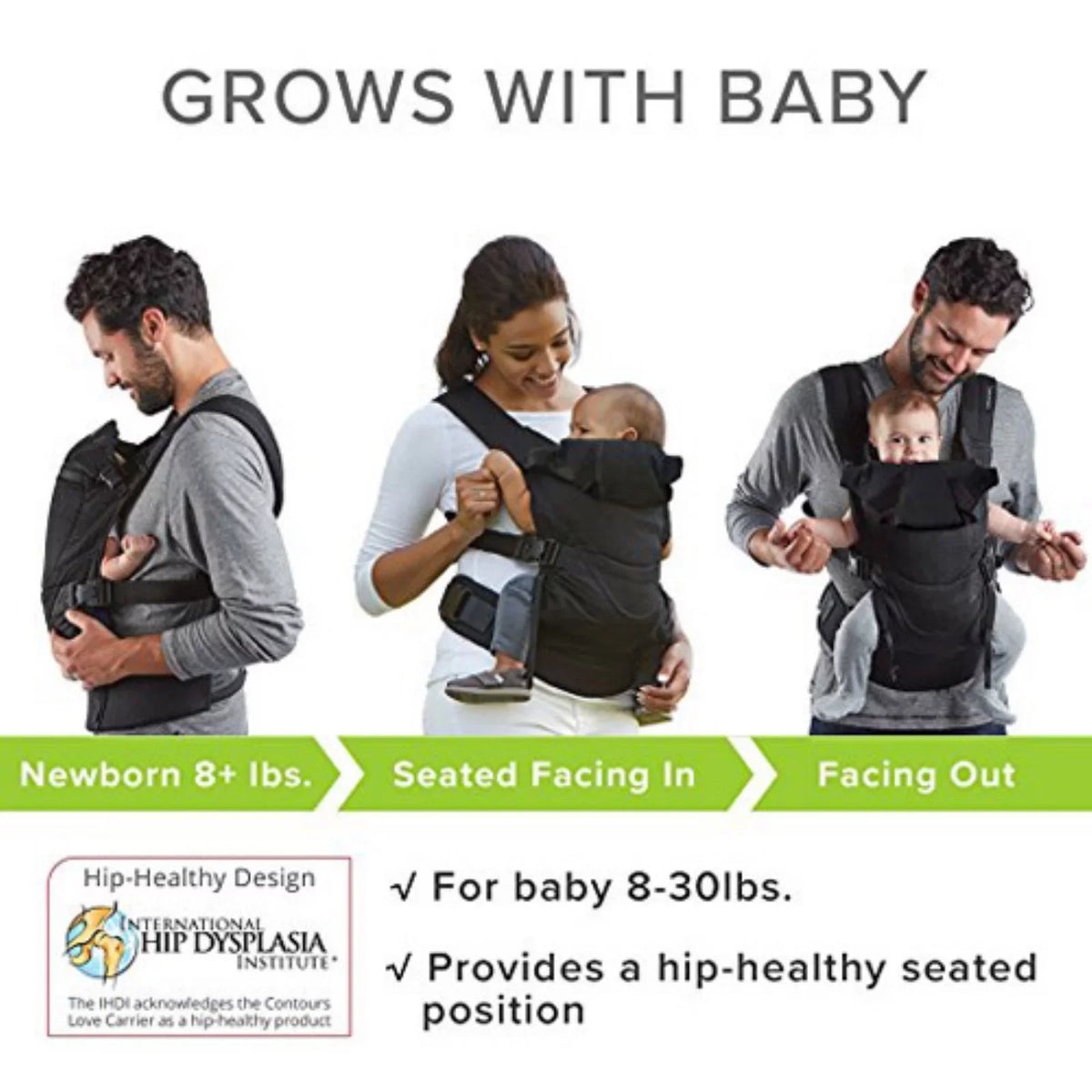 Toddler, Gray Carrier, Love Baby Mesh, Infant, Charcoal Contours One Size 3-Position Newborn,