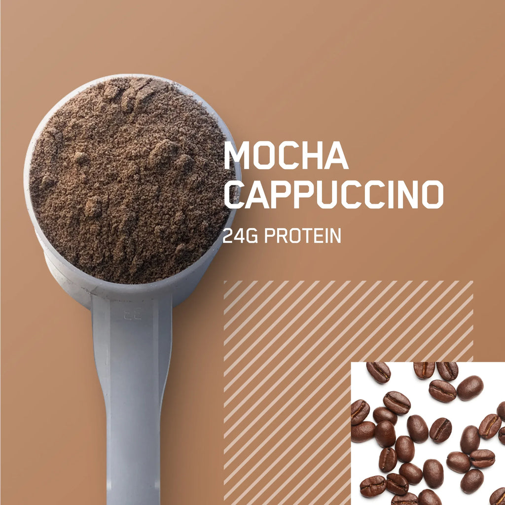 Cappuccino, Optimum Powder, 100% Mocha Protein Nutrition, Servings 2 Standard Gold lb, Whey 28