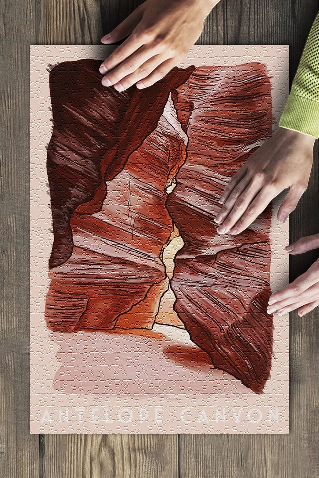 500 Made Jigsaw and Arizona, Adults (19x27 Antelope Premium Canyon Puzzle Piece in inches, Family, for USA)