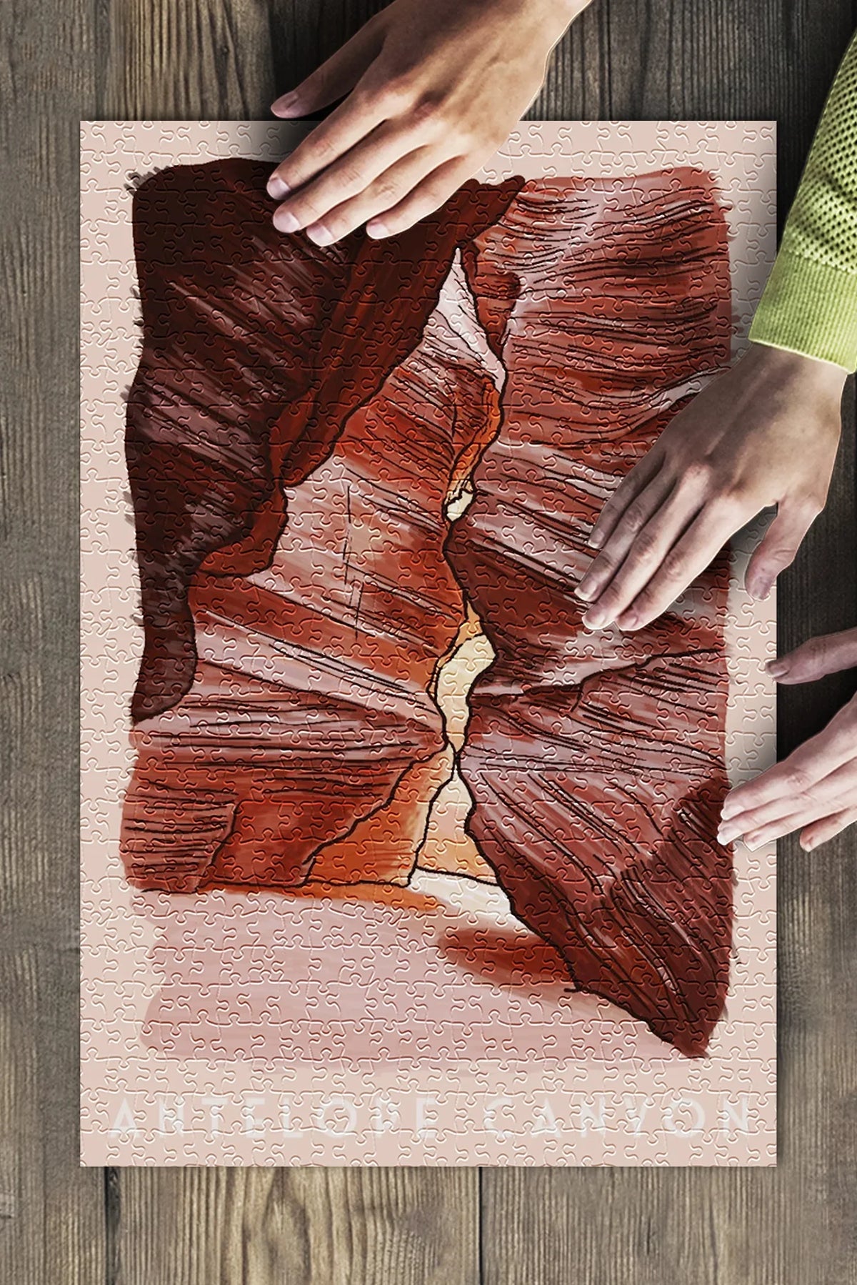 500 Made Jigsaw and Arizona, Adults (19x27 Antelope Premium Canyon Puzzle Piece in inches, Family, for USA)
