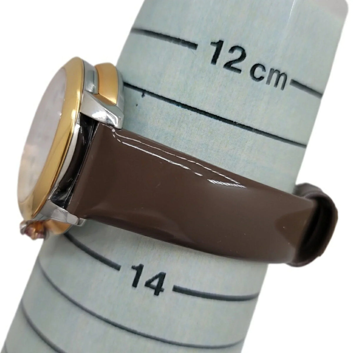 New) FENDI SS Fashionable Women's Topaz Belt Black 3 Shell Eye (Like Shine Brown Quartz Watch Enamel Spinel Pre-Owned Fendi Colors Clock