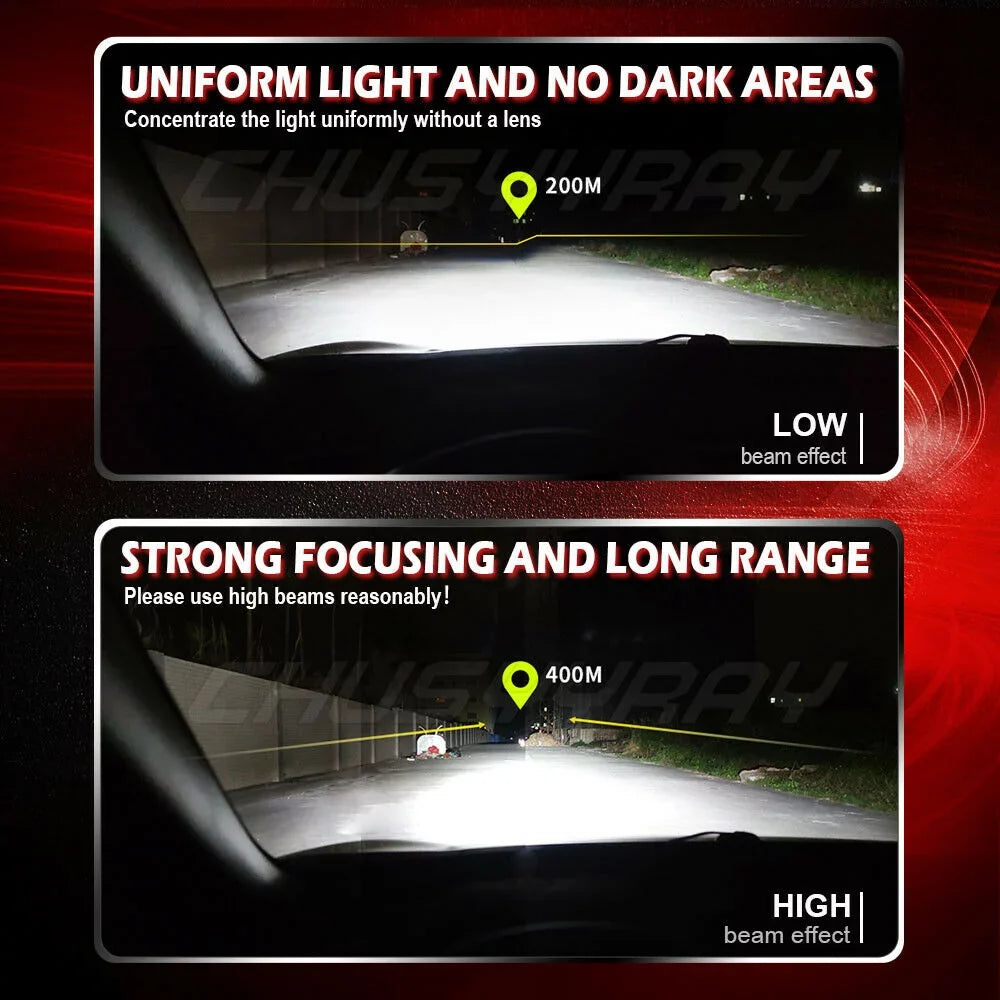 Light 2018 Nissan 4Pc Headlight LED Bulbs Fog + For 2005-2017 - Frontier Hi-Low