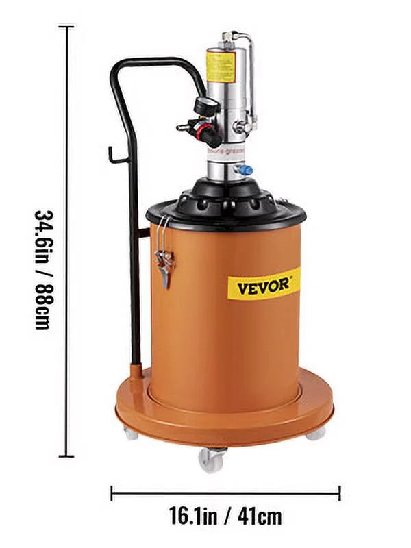 VEVOR Gallon Filler High Air Pump Pressure Compressed Pneumatic Injector 5 Grease