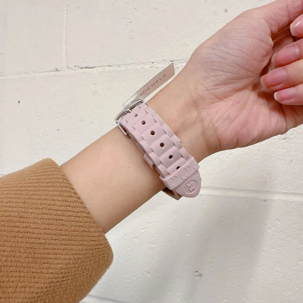 Silver Gold Michele Watch Bean Jelly Tone MWW12F000105 Two Tahitian Pink