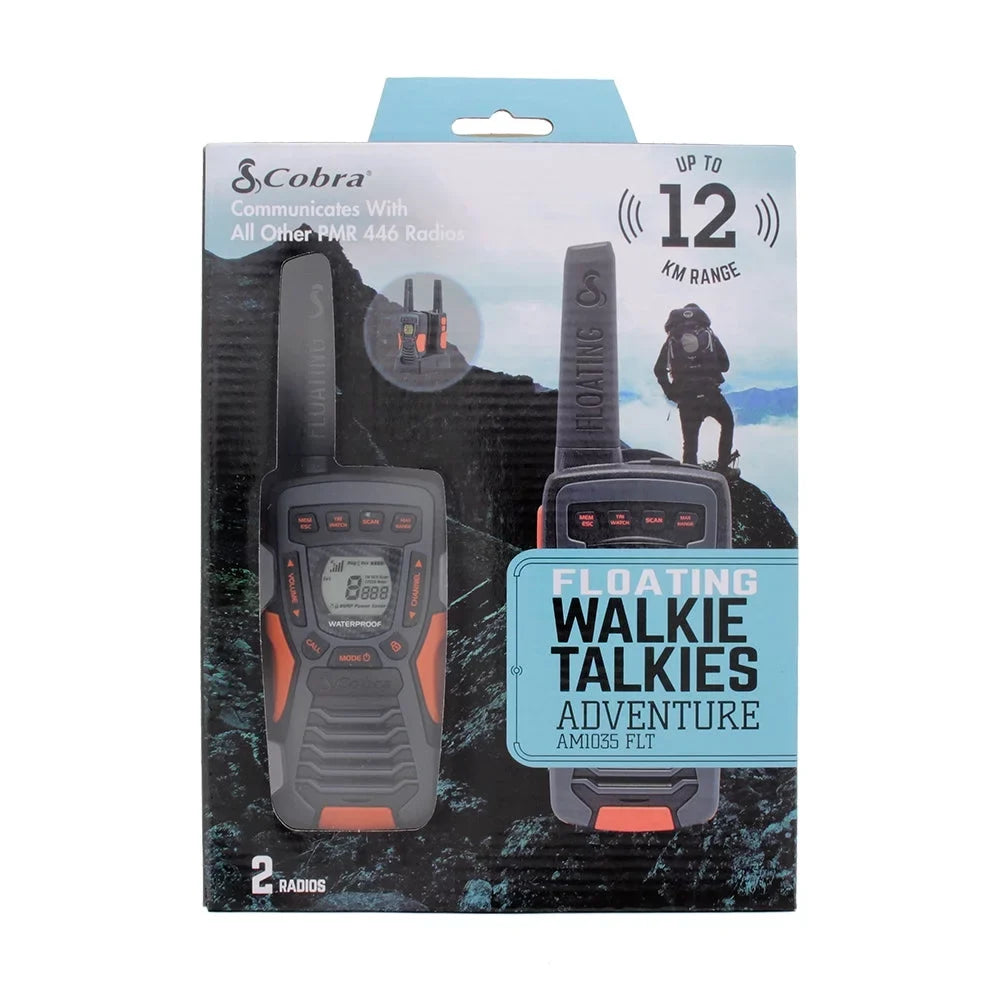 Waterproof - Two-Way Radio Long Cobra Floats, 22 (2-Pack) Adults Rechargeable, Walkie FLT Talkies Set ACXT1035R Channels, CAMO for 37-Mile Range