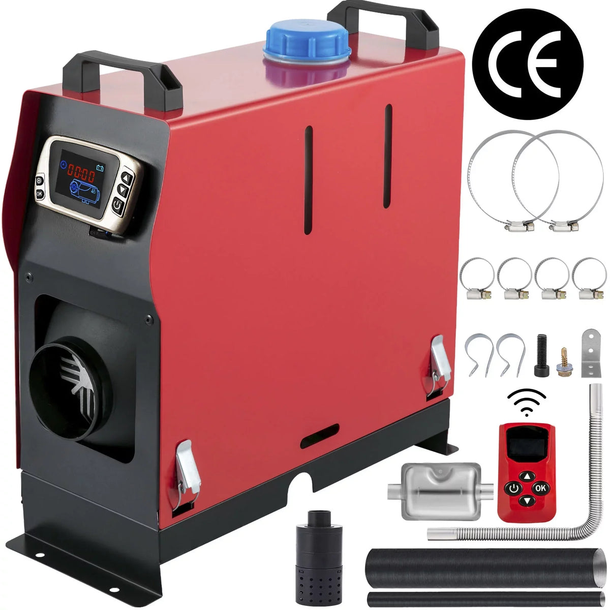 Wireless Diesel Bus, Silencer, 8KW, Motorhomes Switch, and Air Engineering Truck, Trailer for Control LCD VEVORbrand Heater One Parking Air One Diesel All Car, in Vehicles Outlet 12V with Boat