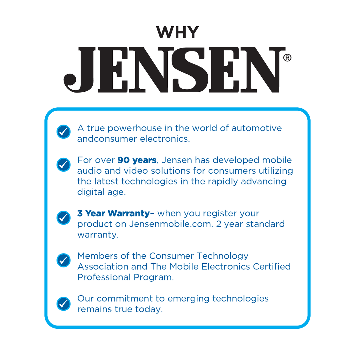 DIN Double Radio, Stereo Apple Jensen Android 7-inch Wireless, J3CA7W New CarPlay Car or Certified Wired Auto,