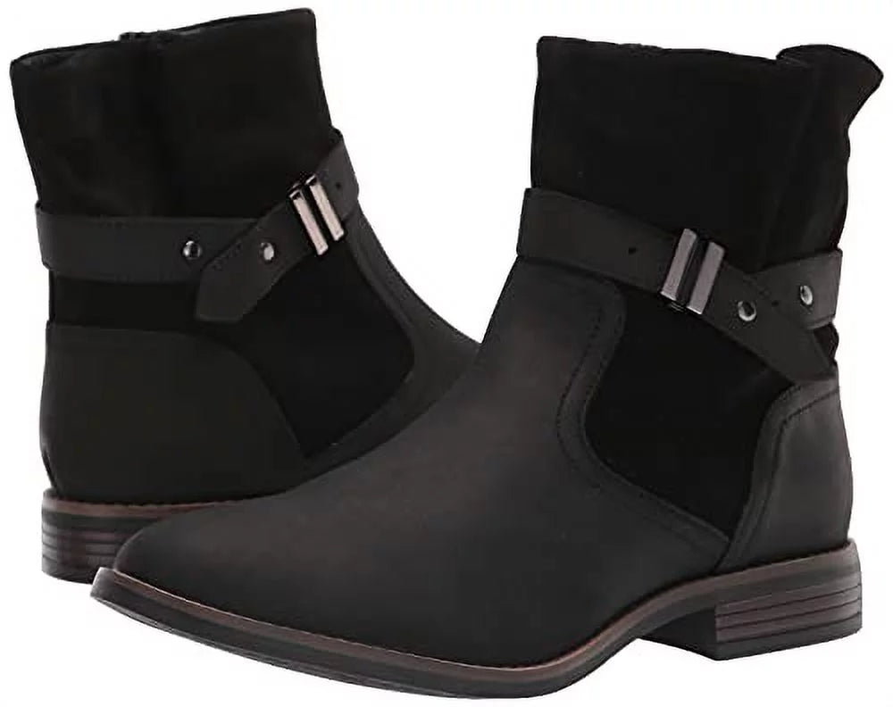 Camzin Fashion Clarks Black, Strap Women's 5 Boot,