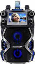 CDG/MP3G Mics w/ Karaoke Rechargeable 300W Player Karaoke Portable USA 2