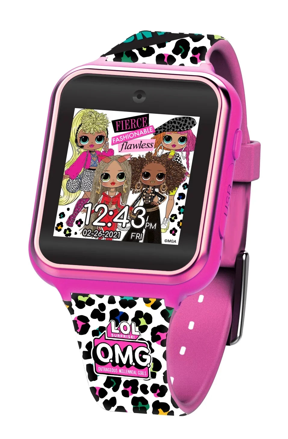 Pink Interactive LOL 40mm Surprise! (OMG4029) Smartwatch Entertainment iTime Child MGA Unisex
