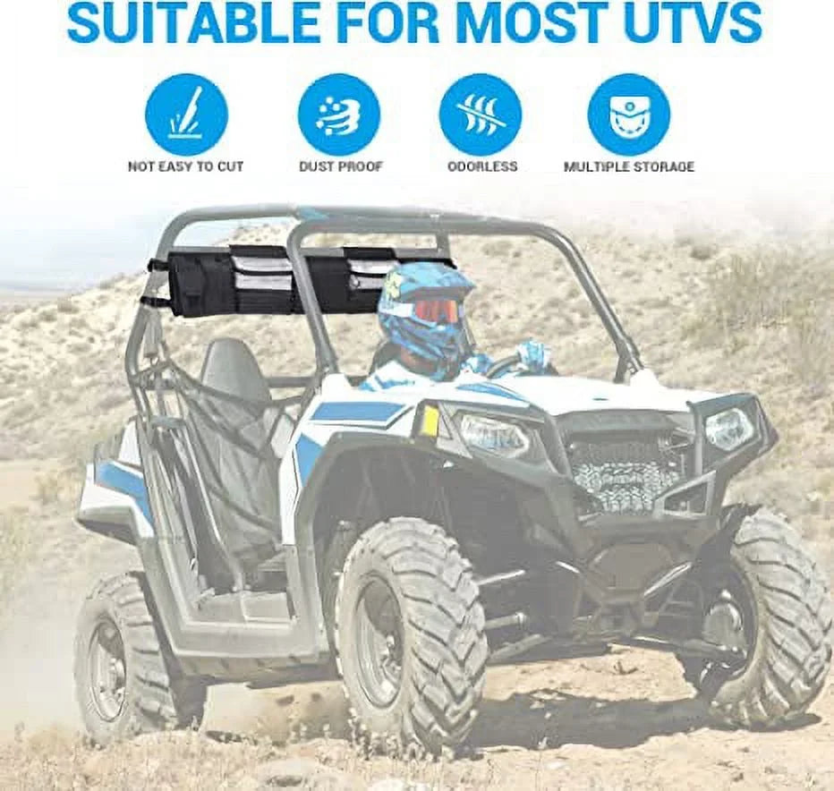 Kawasaki Black Most Storage Full Tools Polaris, UTVs Organizer, and Cage MICTUNING Solution Bag Bags, Cargo UTV Roll Yamaha Rear for UTVs, Size Storage Gear
