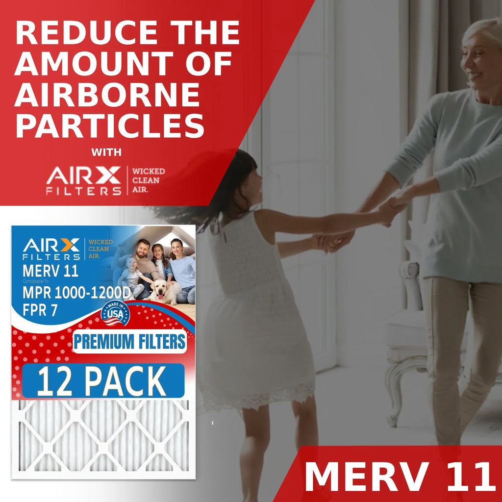 AIRX AIR. 12 WICKED USA MERV 7 to 18x24x2 Furnace Pack by Air of FPR 11 in FILTERS CLEAN Filter Filters MPR Made 1000, 1200 MPR & Rating, - Comparable