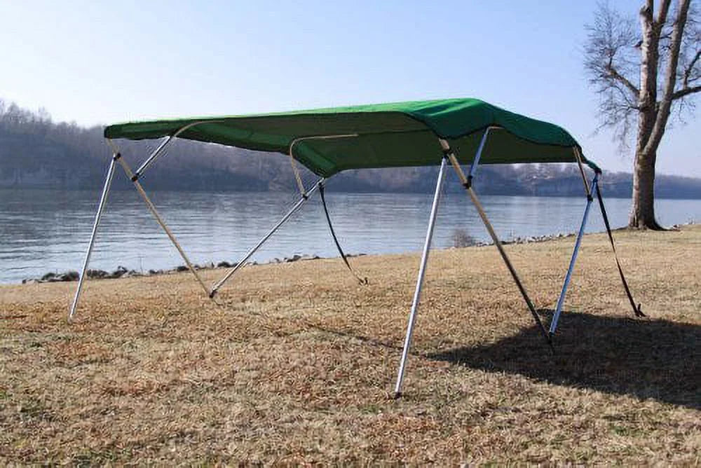 54" 91-96" (FAST TO Deck Wide, Pontoon - Vortex Canopy, / BUSINESS DELIVERY) Green Top New High, 8' 4 Boat Bimini Kit, DAY Wide 1 Long, SHIPPING and 8' Hardware 4 Complete Bow Frame,