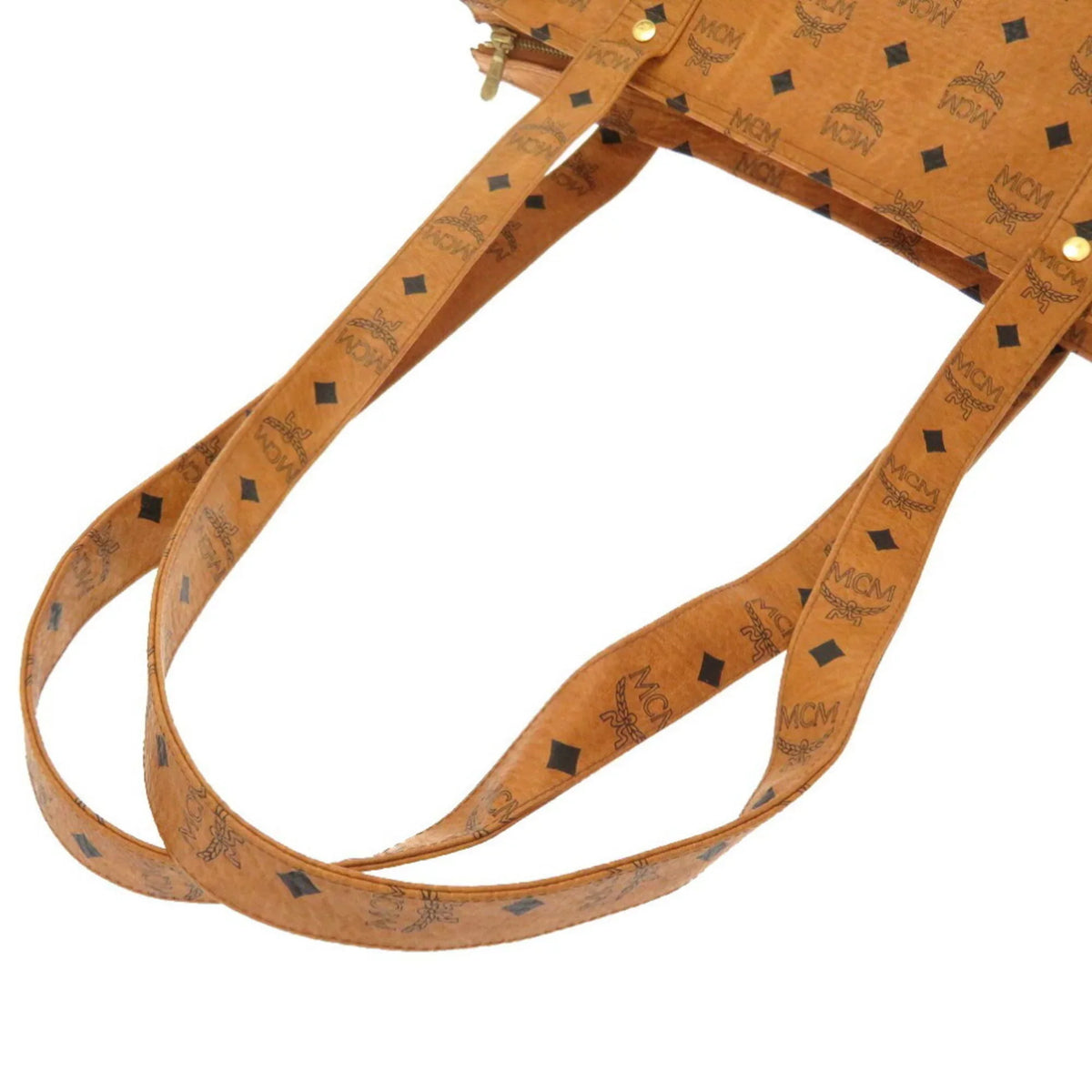 Brown Bag Visetos (Pre-Owned) Canvas Tote MCM