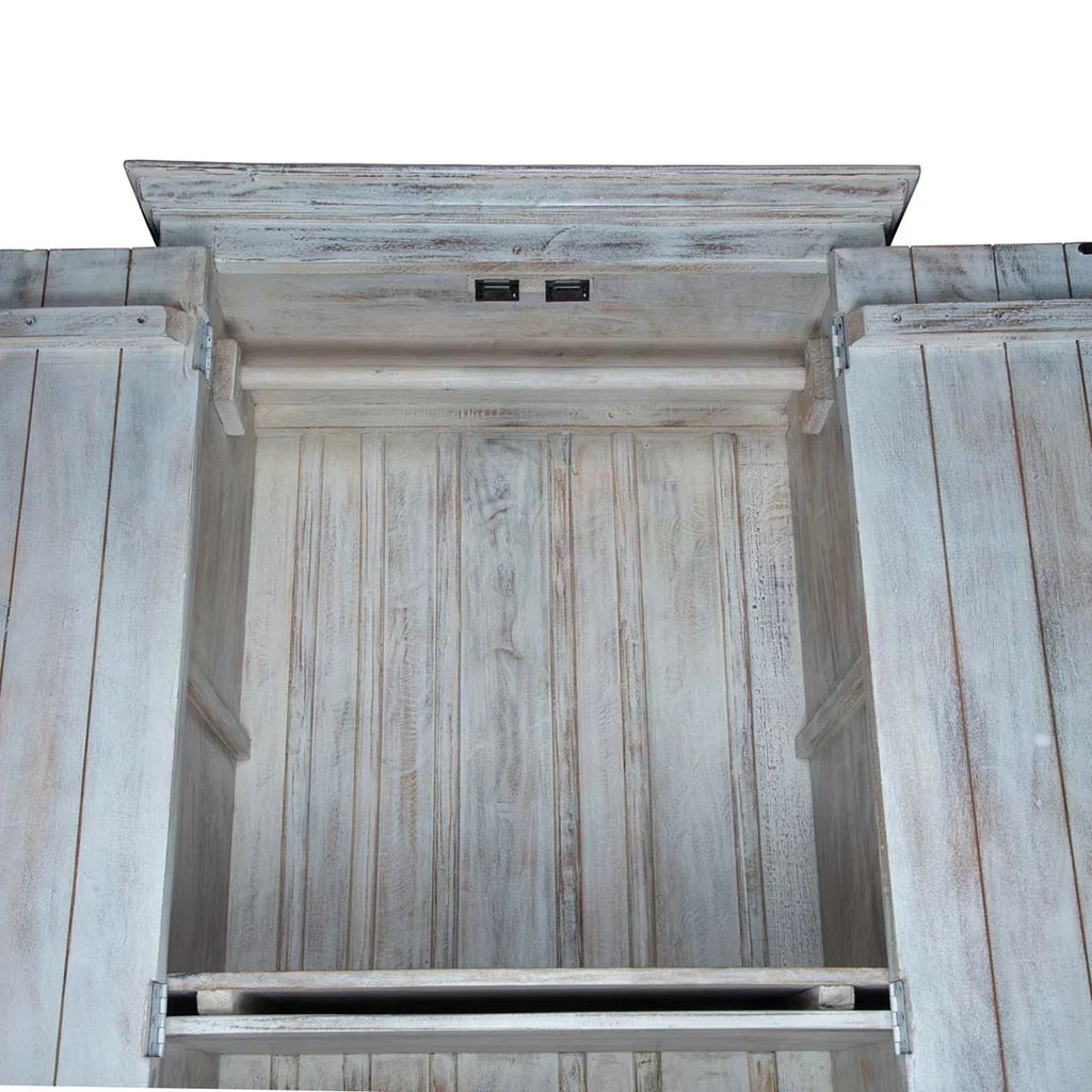Carved White Wardrobe Maadze Shabby Chic
