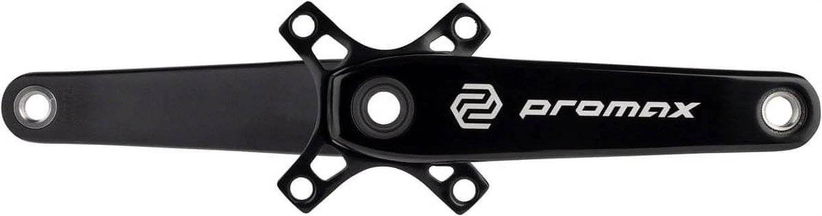 180mm, HF-2 24mm Promax 2-Piece, Spindle, Black Crankset -