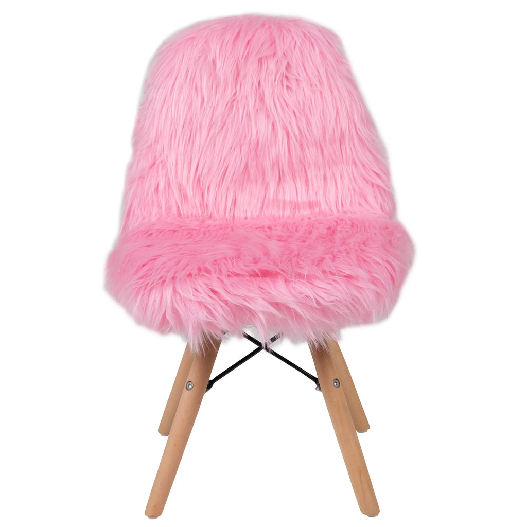Pink Chair, Flash Accent Light Furniture Cody Shaggy Kids Dog