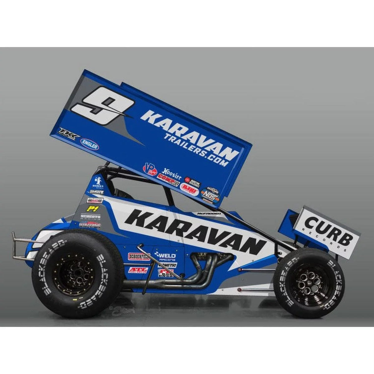 Sprint 1/18 James Car, Trailers, McFadden, A1809511 Karavan 2021