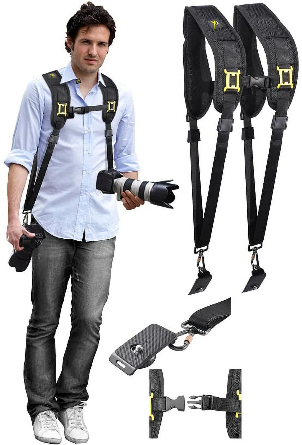 Shoulder Neck Alpha a6400 Sony Dual Quick Strap with Release for ILCE-6400