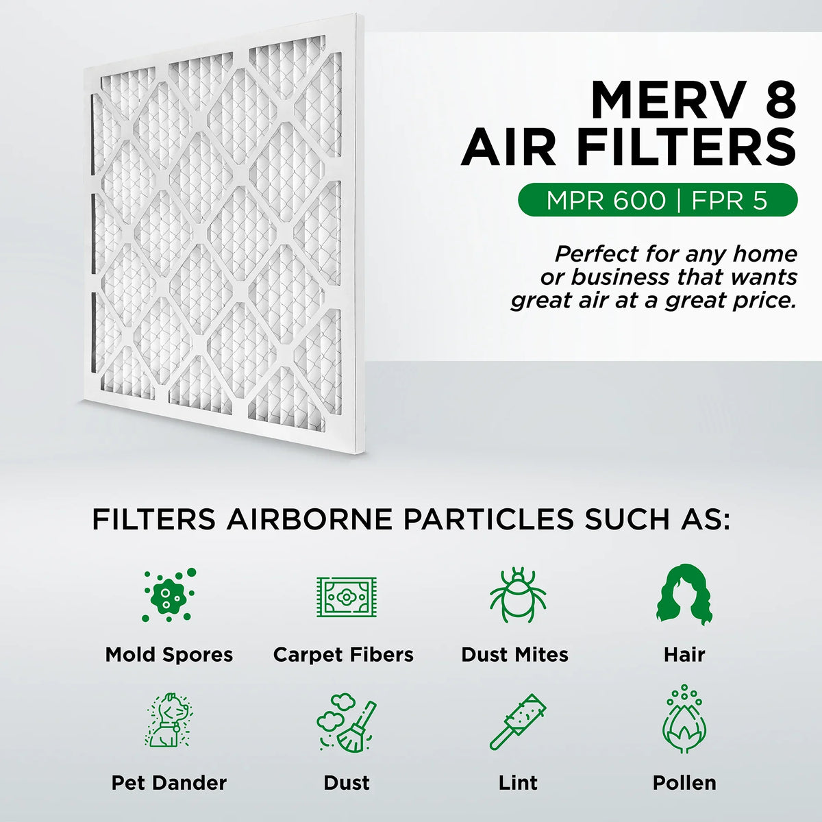 MERV Furnace x 13-3/4 AC Air Filters. 14x24x1 Size: 12. Actual 3/4 Air x 8 of Pamlico 23-3/4 Pleated Case
