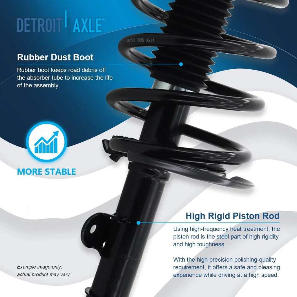 Axle Tierods, w/Ball Replacement 12pc Lower End Chrysler Detroit 2004 Joints, Control for Pacifica Links, Front Replacement 2006 Hubs Bearing Inner Arm Outer Wheel Sway Bar Struts, 2005 -