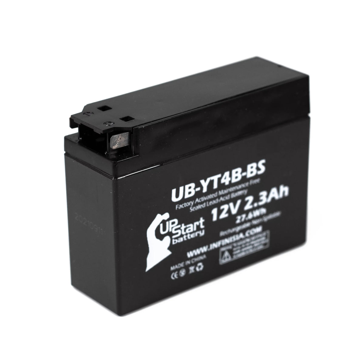 UB-YT4B-BS Battery SR400 Maintenance Factory for 5-Pack Yamaha - 2.3Ah, Activated, 400CC Motorcycle Battery 2005 Replacement Free, 12V, UpStart