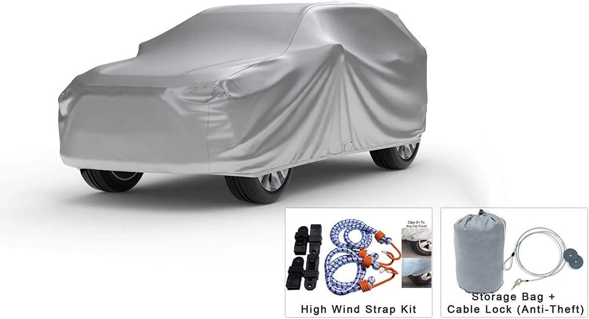 Weatherproof Lock, Water, - Bag Indoor From SUV Volvo XC60 Snow, Storage Wind - & Sun 2016 With Cover & Fleece Outdoor Durable Compatible Rain Cable - Protect Straps Includes Lining - - Anti-Theft