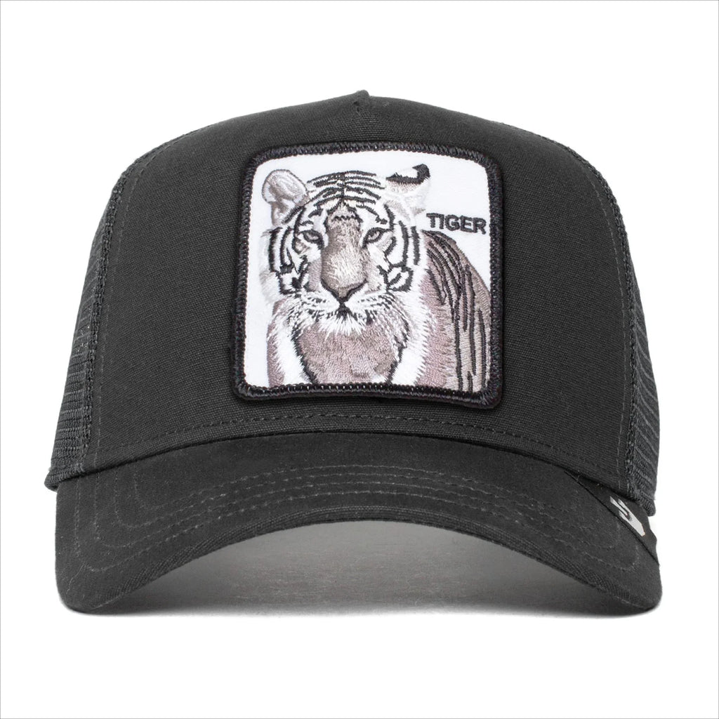 Hat, Original Bros. Goorin Adjustable Black Size Unisex The One Trucker Farm Tiger), Snapback (White