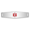 925 37inch, 9mm) Women(L- Medical Sterling Plate Bracelet Silver Id W- for Auriga inch for