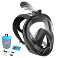 Snorkel Mount, Dive System, Upgraded Dry Face Mask Snorkeling Full L/XL Camera Mask View Panoramic Top with with Mask, Safety Breathing Set Detachable