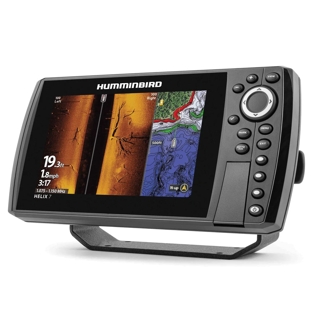GPS MSI G4N Ethernet Mega with Humminbird CHIRP Side Helix Networkable Imaging Fishfinder and GPS 7
