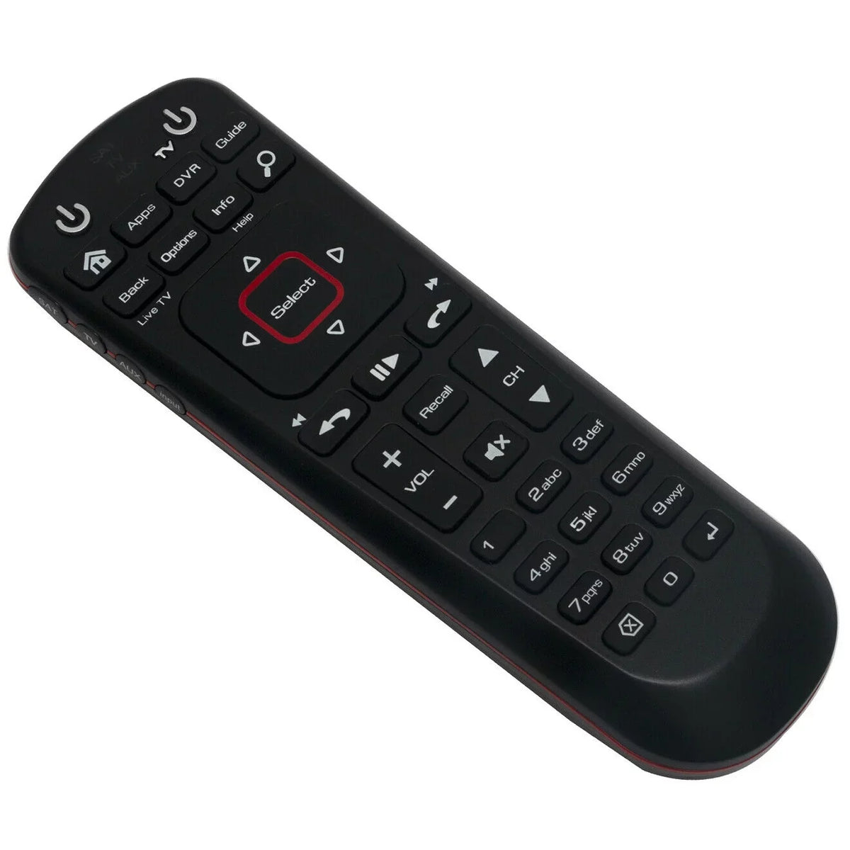 TV Control New Receiver Satellite SAT Replaced Remote AUX for Mode 52.0 w Dish