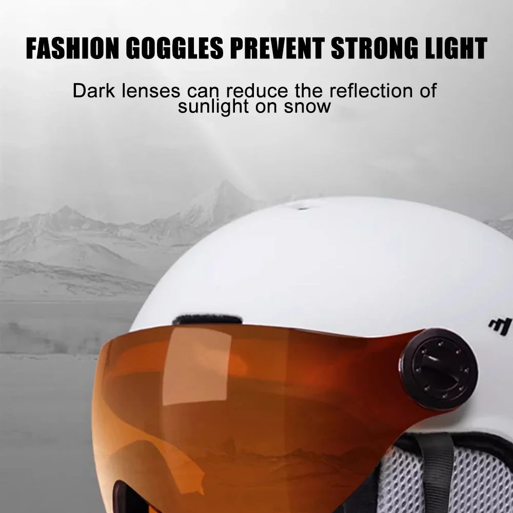 Adjustable Motorcycle Winter Windproof Cycling Women Electric Skiing Safety Men Bike Snowboard Helmets Helmets Skateboard MOON