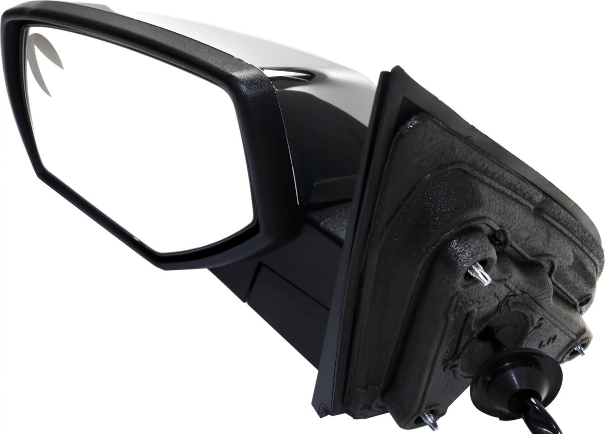 Left Compatible Sierra Mirror Heated Kool-Vue 2015-2018 Side 2500 With HD Chevrolet Driver 3500 Silverado GMC Chrome