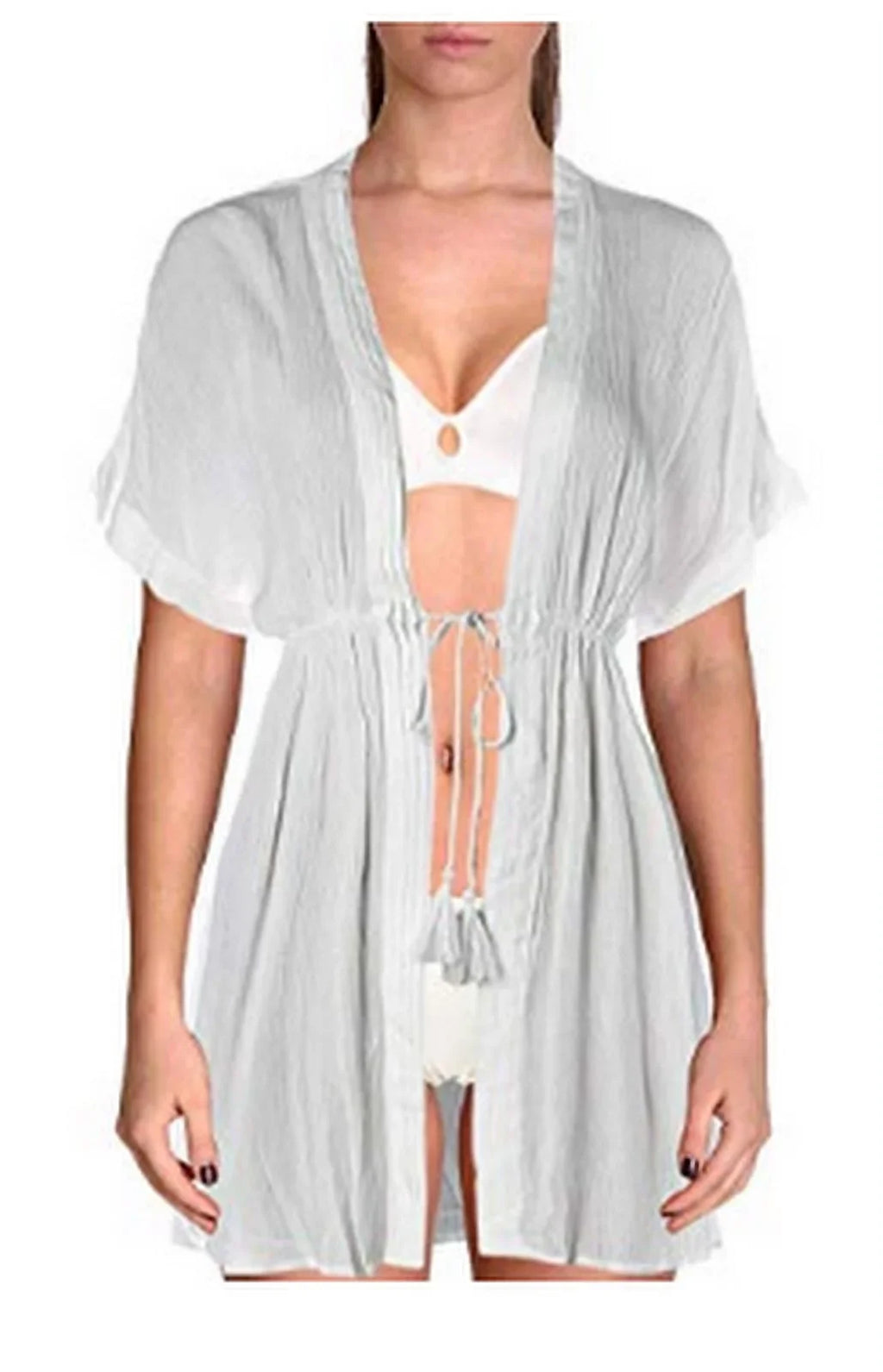 Crinkle Cover-Up, Ralph Lauren Dress Medium Size Rayon Lauren Womens