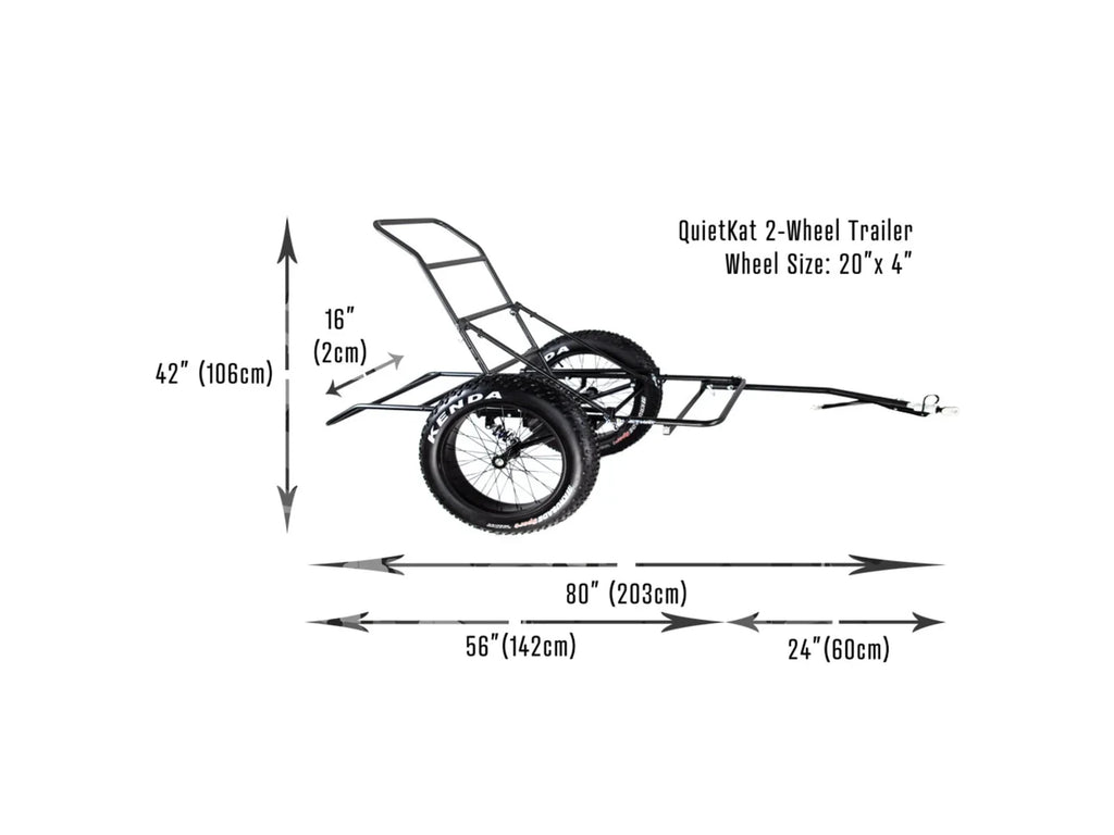 Cargo 2 Black, QuietKat FKA-15888 Cart Wheel,