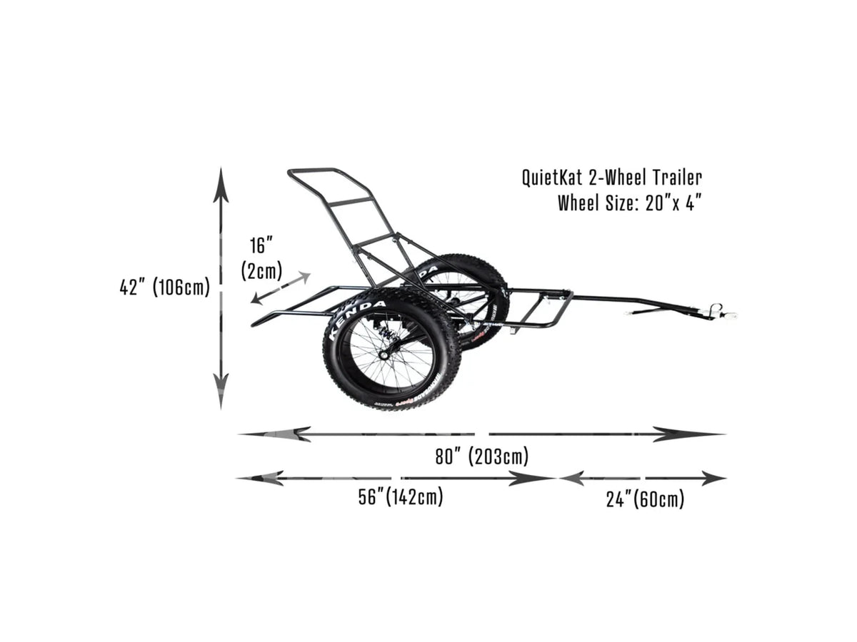 Cargo 2 Black, QuietKat FKA-15888 Cart Wheel,