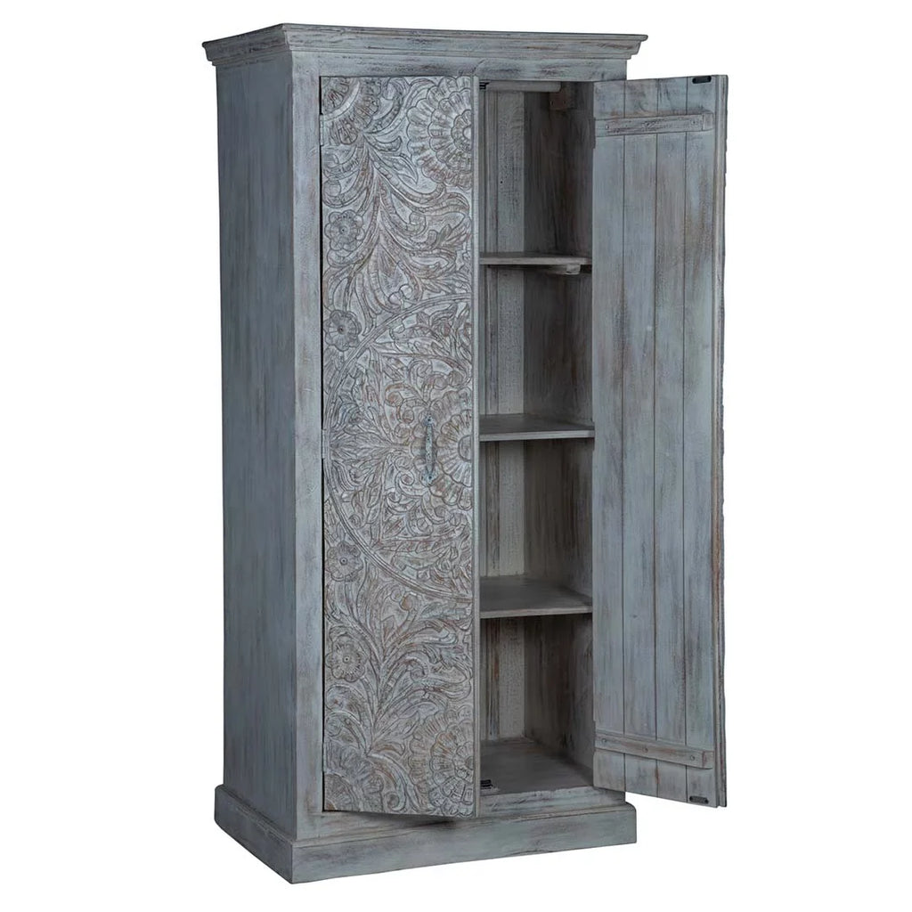 Carved White Wardrobe Maadze Shabby Chic