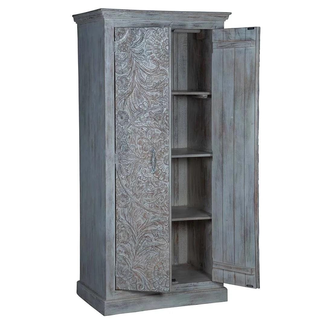 Carved White Wardrobe Maadze Shabby Chic