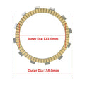 For ZR400 Paper Based LTD/ Clutch X/ EN500 PCS Vulcan Motorcycle 7 Kits VN400 ZZ-R400/ Vulcan Classic Zephyr Drifter/ ZRX400 ZR400 Friction EN450 ZRX400-II Kawasaki Plates 454 LTD/ 500