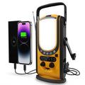 Outdoors & Emergency Charging, FosPower Light, Reading Charger A7) SOS (Model Alert, for Alarm 6,000mAh & Weather Power Hand Solar Weather Camping Bank with Lantern Crank & FM/NOAA Radio