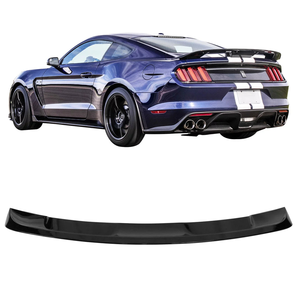 2019 - ABS 15-23 2015 Gloss with Wing 2016 Mustang Ford Spoiler Rear Ikon Style 2020 Black 2018 GT500 Motorsports 2017 Compatible Coupe Trunk