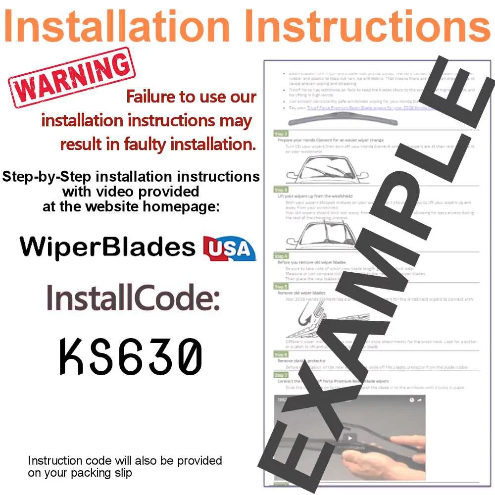 Wiper (Set 2018 Highlander 3) Wiper w/Rear Toyota Blades of