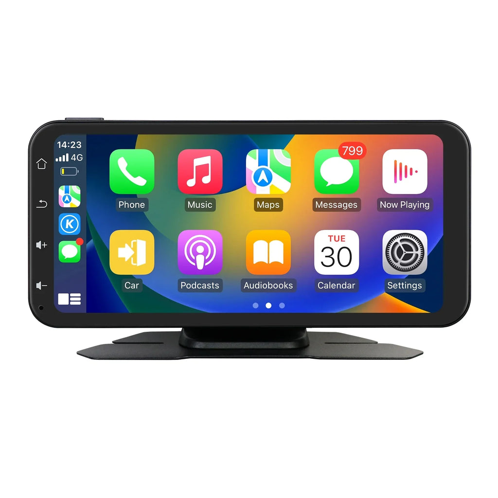 Carplay 360° Apple 6.25" Ossuret Navigation Camera Bluetooth Android Touchscreen Receiver Wireless Car Backup Auto Adjustable Stereo With Support GPS Audio Radio