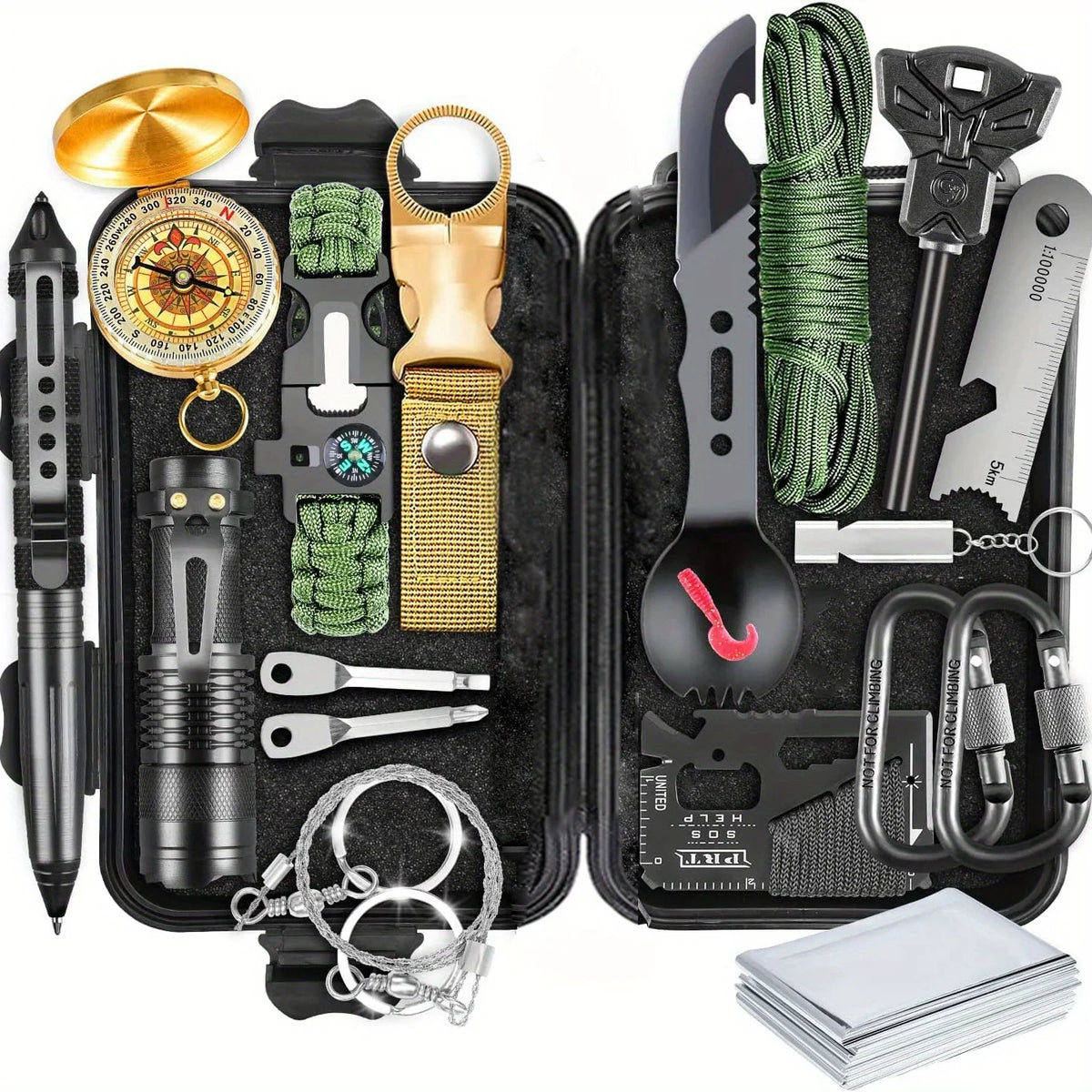 Kits, Camping, Fishing 1 For Father's Dad Husband Survival Gift, Hunting Men For Birthday Emergency Outdoor Equipment Gift 20 Survival In